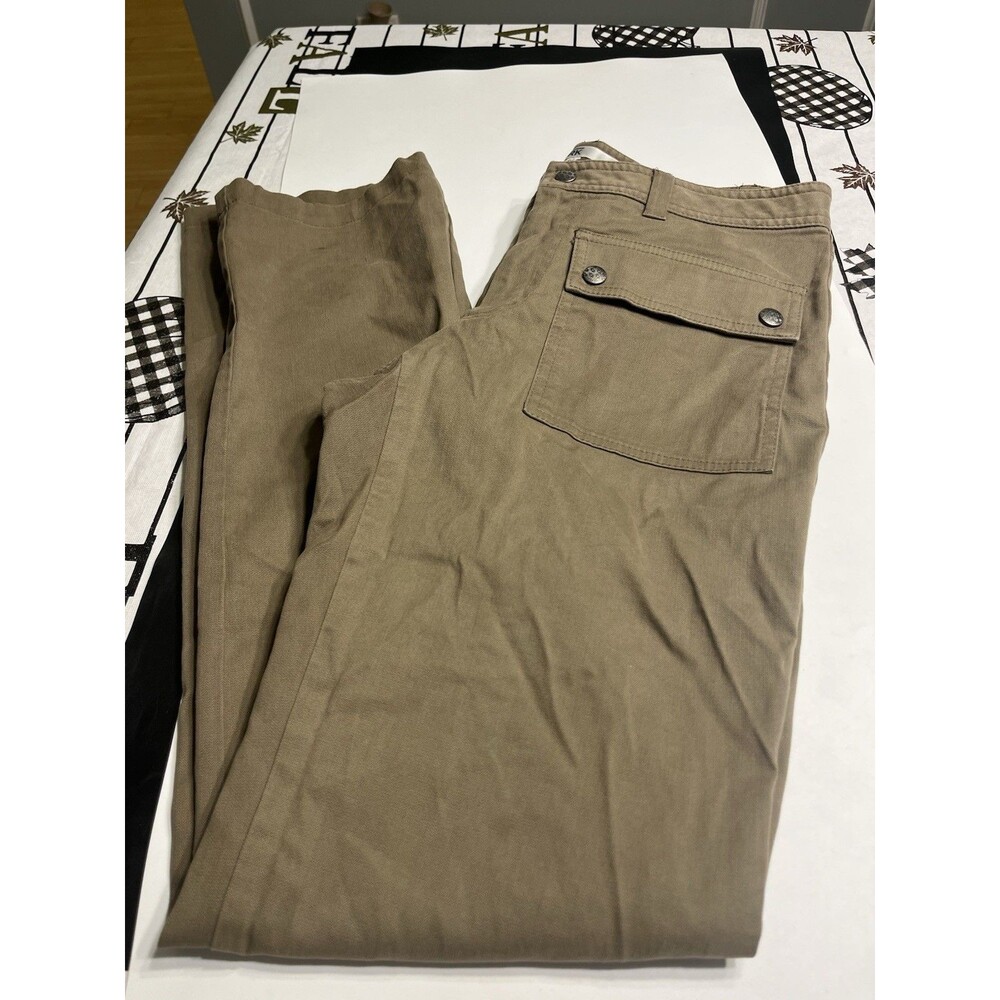 Mr Turk Patch Front Pocket Taupe Brown Men’s Pants Sz 30x33